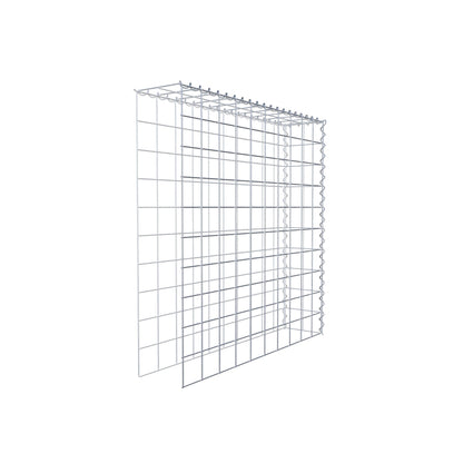 Gabion rapporté type 4 100 cm x 100 cm x 20 cm (L x H x P), mailles 10 cm x 10 cm, spirale
