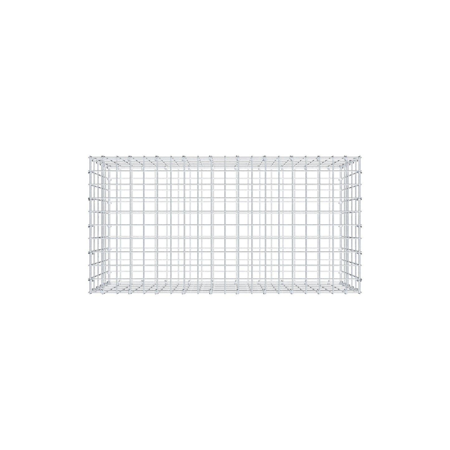 Gabion 100 cm x 50 cm x 50 cm (L x H x P), mailles 5 cm x 10 cm, anneau en C