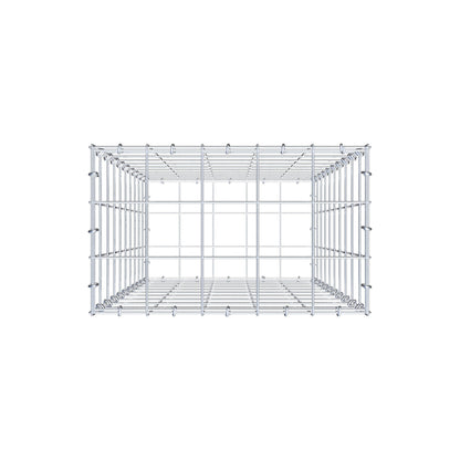 Gabion 100 cm x 50 cm x 30 cm (L x H x D), maskestørrelse 10 cm x 10 cm, C-ring