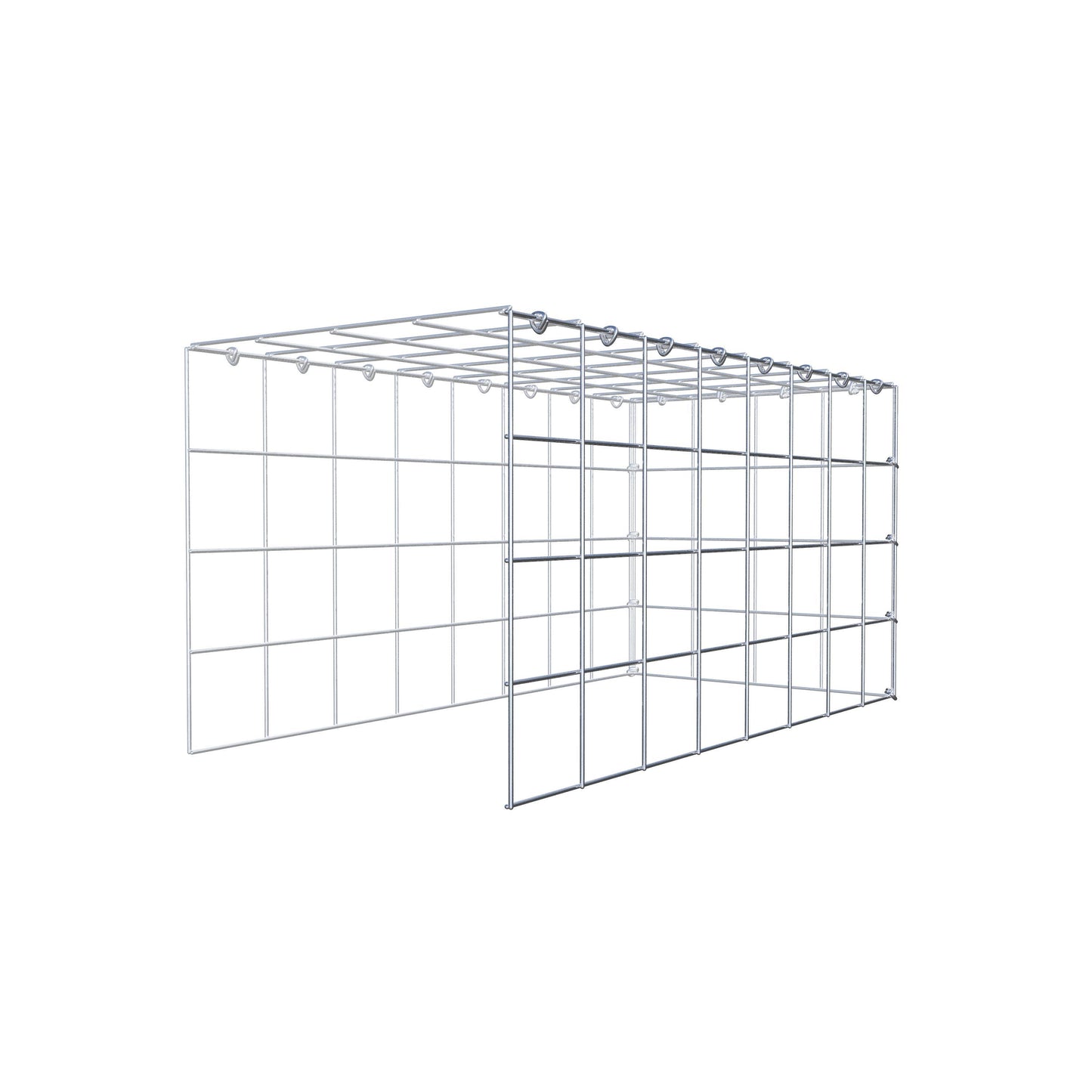 Fourche rapportée type 4 80 cm x 40 cm x 40 cm (L x H x P), mailles 10 cm x 10 cm, anneau C