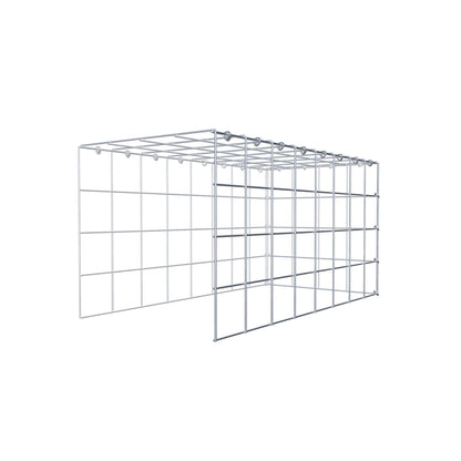 Fourche rapportée type 4 80 cm x 40 cm x 40 cm (L x H x P), mailles 10 cm x 10 cm, anneau C