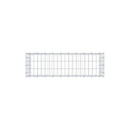 Gabion 100 cm x 40 cm x 30 cm (L x H x P), mailles 5 x 10 cm, anneau en spirale