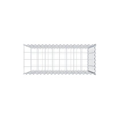 Opvokset gabion type 2 100 cm x 80 cm x 40 cm (L x H x D), maskestørrelse 10 cm x 10 cm, spiral