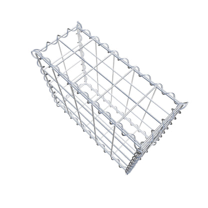 Gabião 50 cm x 40 cm x 20 cm (C x A x P), malhagem 10 cm x 10 cm, espiral