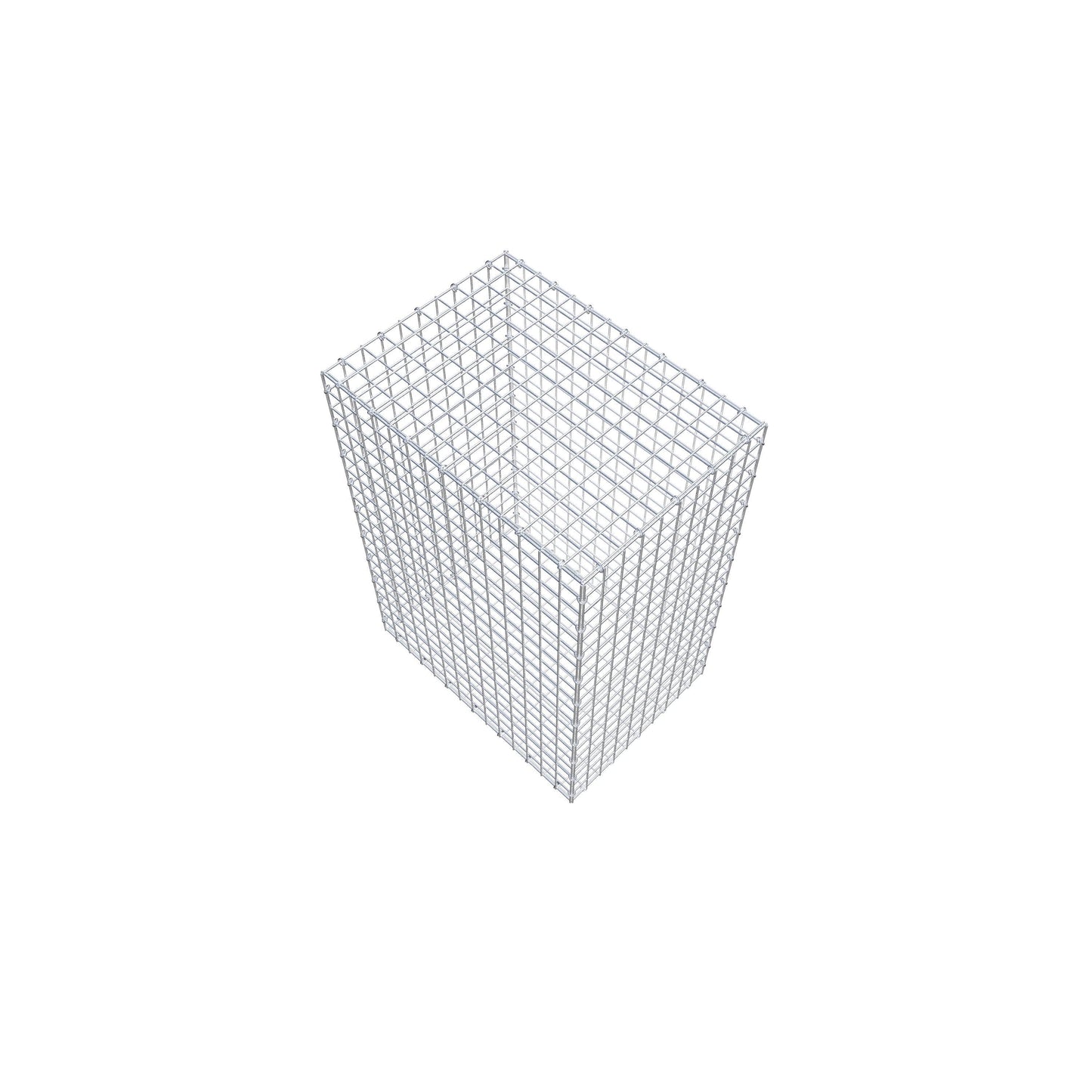Gabião 100 cm x 70 cm x 50 cm (C x A x P), malhagem 5 cm x 5 cm, anel C