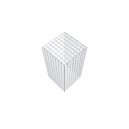Fourche rapportée type 4 80 cm x 40 cm x 40 cm (L x H x P), mailles 5 cm x 5 cm, anneau C