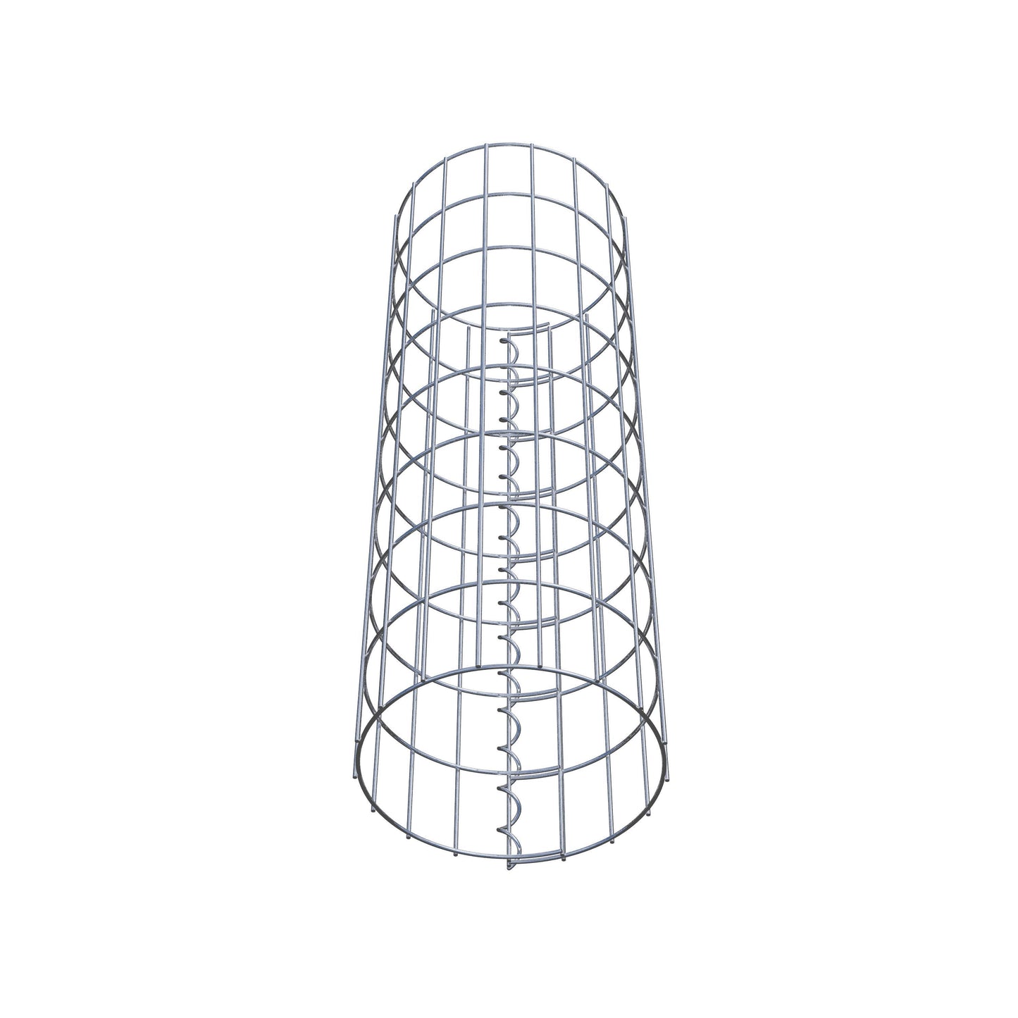 Colonne de gabion ronde 27 cm de diamètre, 80 cm de hauteur, maille 5 cm x 10 cm