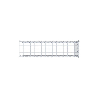 Gabion rapporté type 4 80 cm x 40 cm x 20 cm (L x H x P), mailles 5 cm x 5 cm, spirale