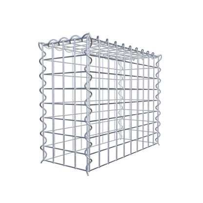 Opvokset gabion type 3 50 cm x 40 cm x 20 cm (L x H x D), maskestørrelse 5 cm x 5 cm, spiral