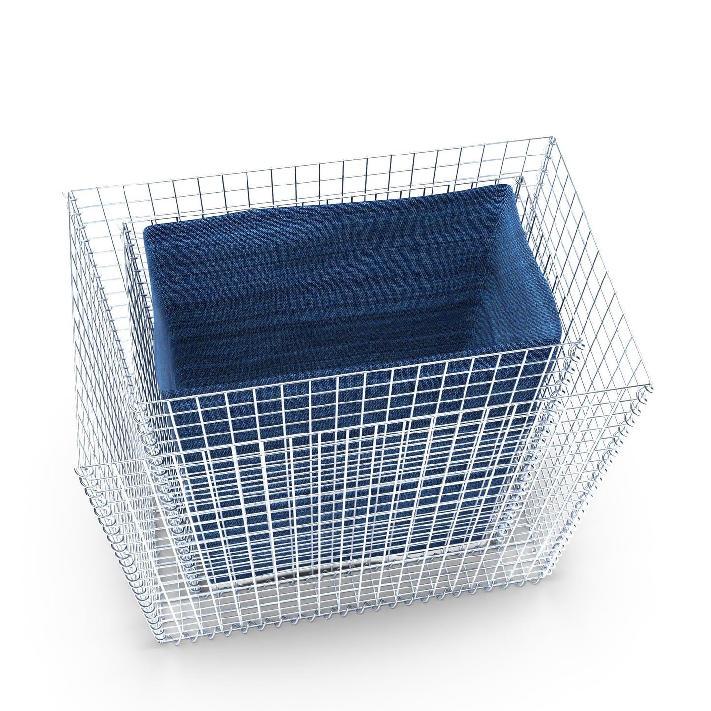 Højbed firkantet 100 cm x 100 cm x 60 cm (L x H x D), maskestørrelse 5 x 5 cm, vægtykkelse 10 cm