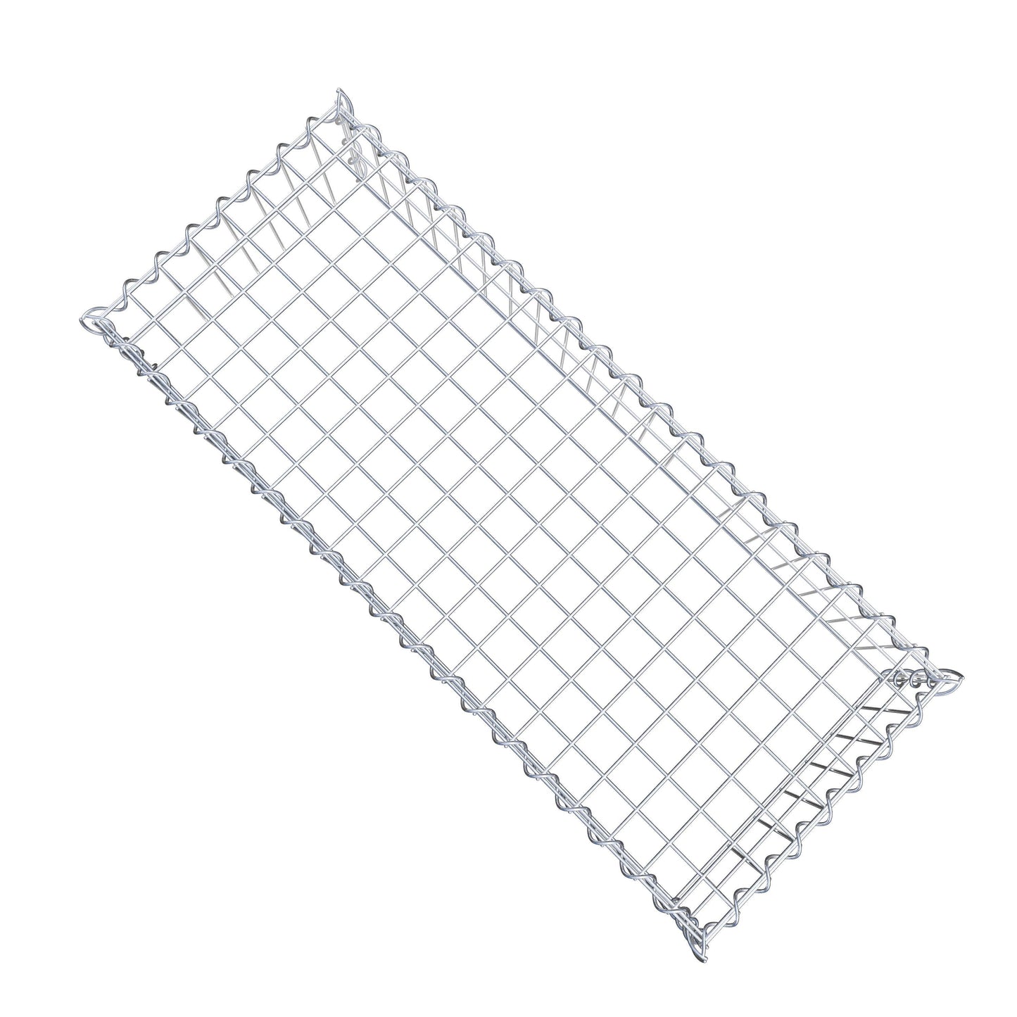 Gabion rapporté type 3 100 cm x 20 cm x 40 cm (L x H x P), mailles 5 cm x 10 cm, spirale