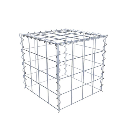 Gabion rapporté type 3 40 cm x 40 cm x 40 cm (L x H x P), mailles 10 cm x 10 cm, spirale
