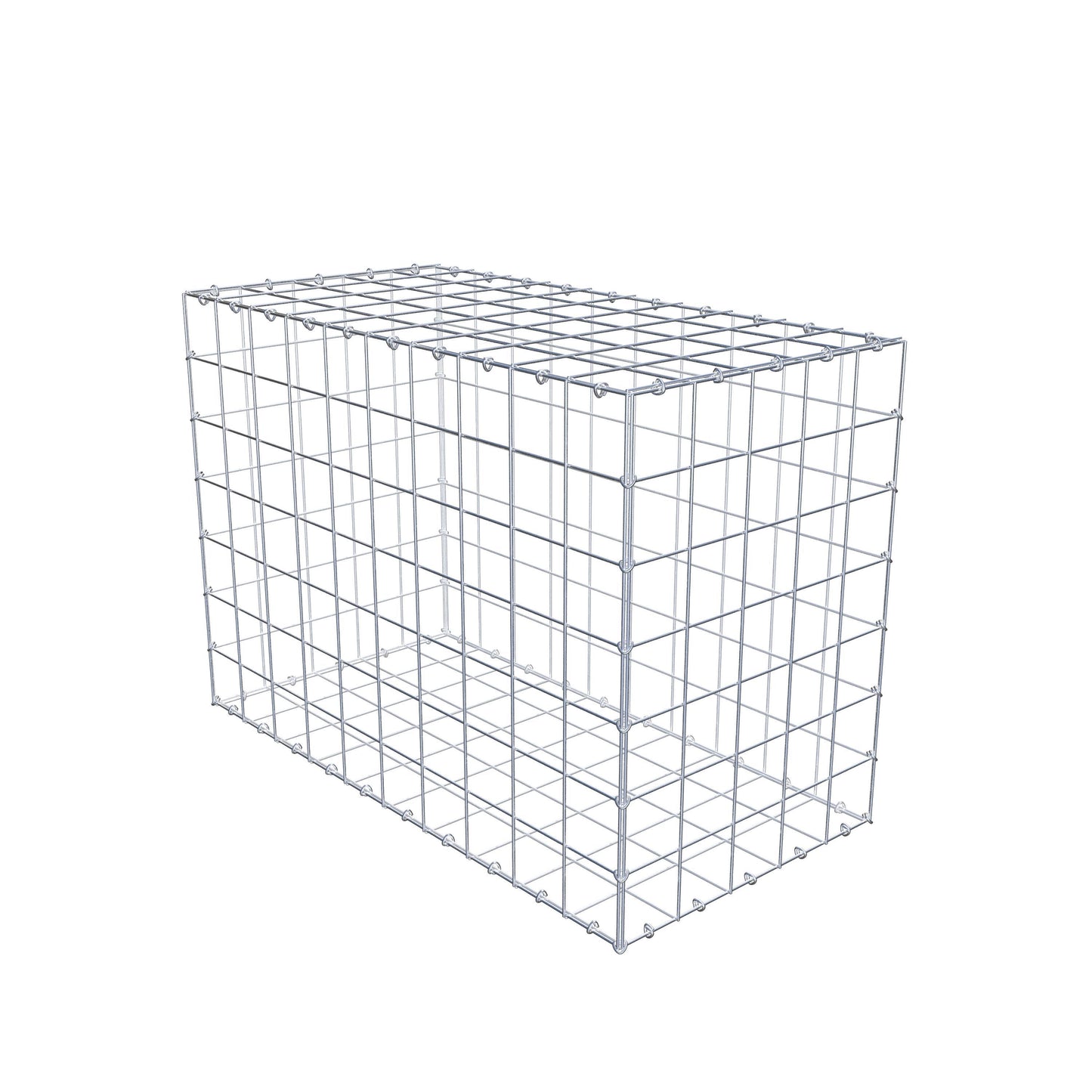Gabion 100 cm x 70 cm x 50 cm (L x H x P), mailles 10 cm x 10 cm, anneau en C