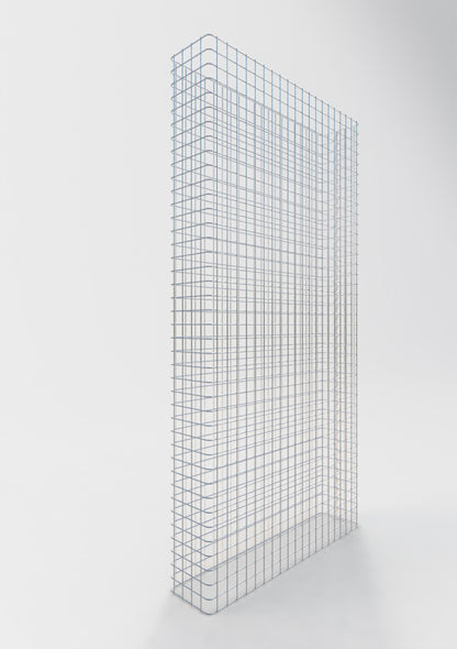 Clôture en gabion Longueur 102 cm, hauteur 200 cm, profondeur 22 cm, mailles 5 x 5 cm