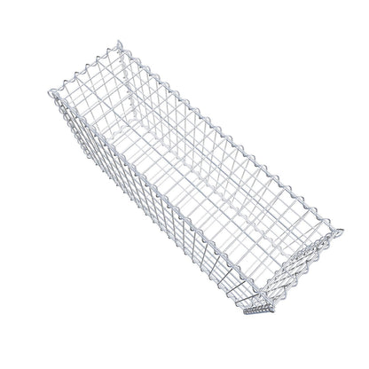 Gabião 100 cm x 50 cm x 30 cm (C x A x P), malhagem 5 cm x 10 cm, espiral