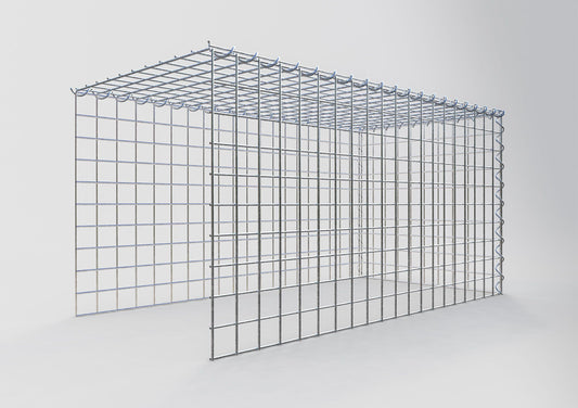 Anbaugabione Typ 4 100 cm x 50 cm x 50 cm (L x H x T), Maschenweite 5 cm x 5 cm, Spirale