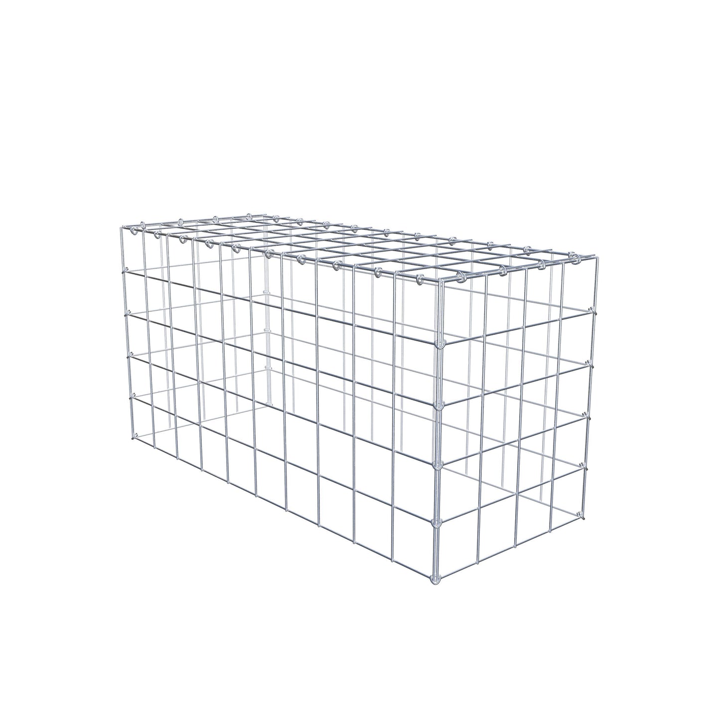 Gabião Tipo 3 100 cm x 50 cm x 40 cm (C x A x P), malhagem 10 cm x 10 cm, anel C
