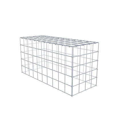 Gabião Tipo 3 100 cm x 50 cm x 40 cm (C x A x P), malhagem 10 cm x 10 cm, anel C