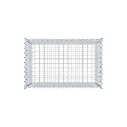 Gabion 80 cm x 50 cm x 50 cm (L x H x D), maskestørrelse 5 cm x 5 cm, spiral