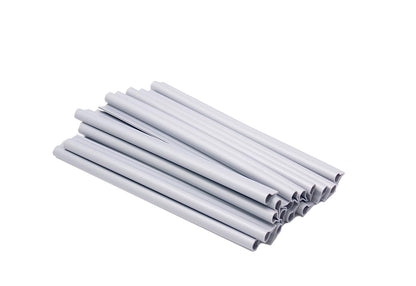 2x clip di fissaggio per strisce di schermo privacy grigio MW 5 x 20 cm