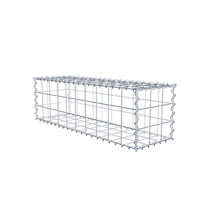 Gabion 100 cm x 30 cm x 30 cm (L x H x P), mailles 10 cm x 10 cm, spirale