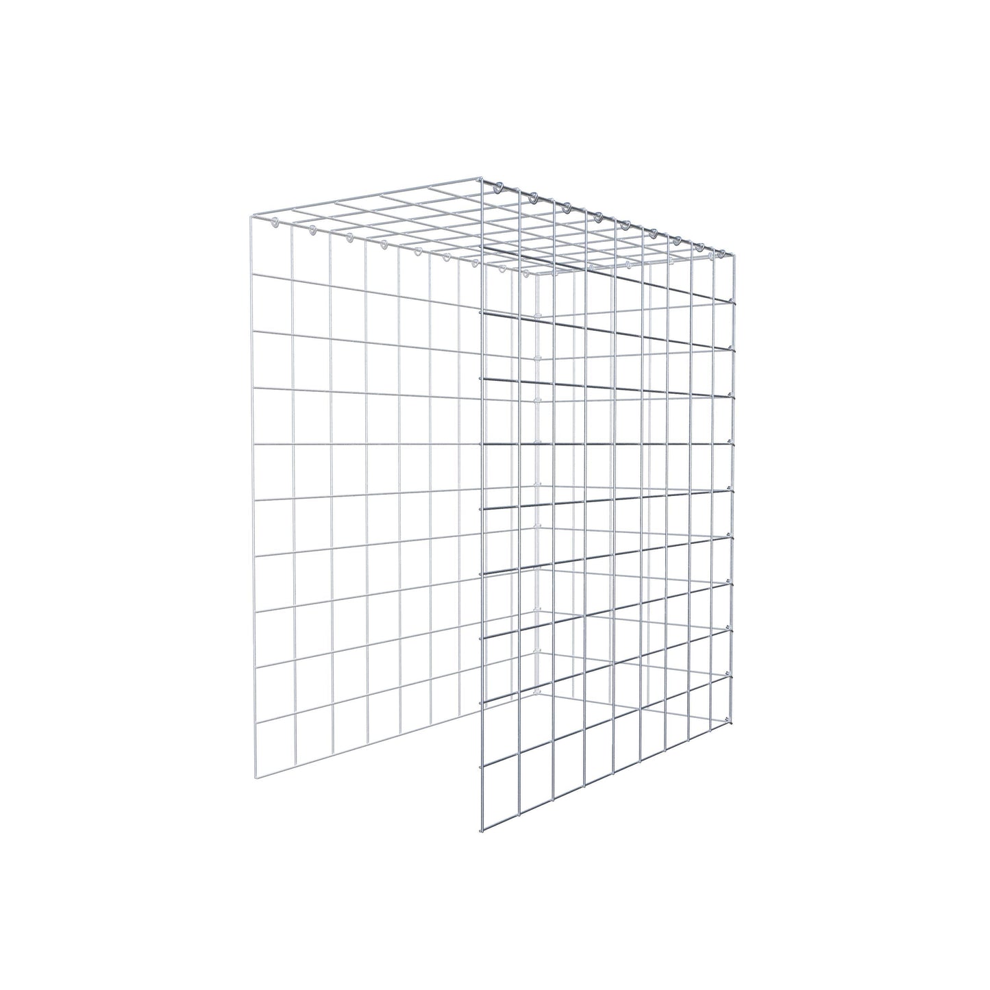 Fourche rapportée type 4 100 cm x 90 cm x 50 cm (L x H x P), mailles 10 cm x 10 cm, anneau C