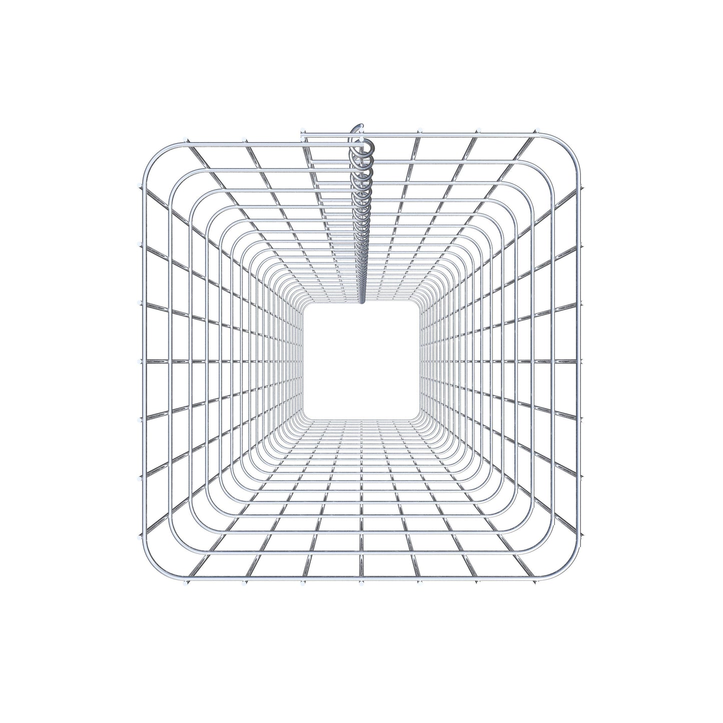 Colonne de gabion carrée 37 cm x 37 cm, 200 cm de hauteur, MW 5 cm x 10 cm