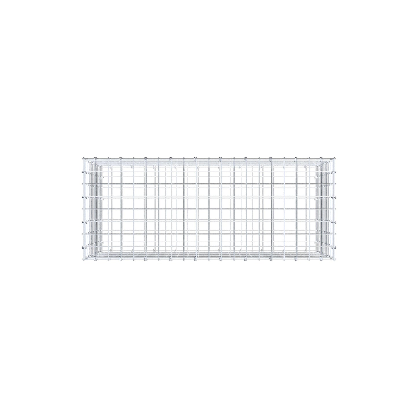 Gabião 100 cm x 50 cm x 40 cm (C x A x P), malhagem 5 cm x 5 cm, anel C