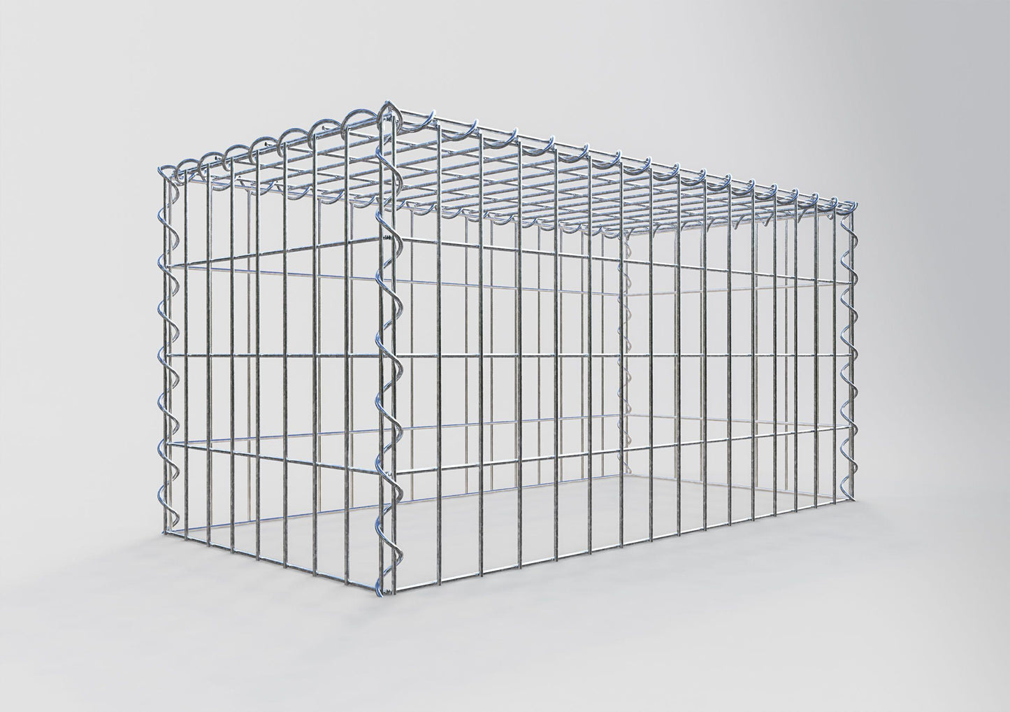 Add-on schanskorf type 3 80 cm x 40 cm x 40 cm (L x H x D), maaswijdte 5 cm x 10 cm, spiraalvormig