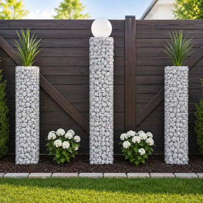 Gabion column 22 x 22 cm MW 5 x 5 cm square