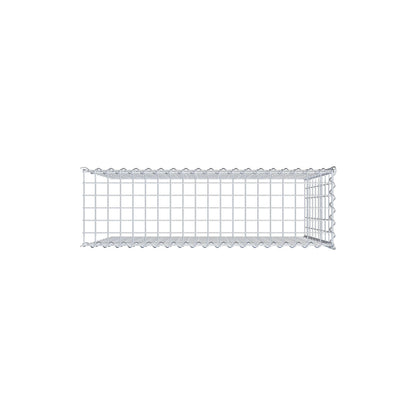 Gabion rapporté type 4 100 cm x 90 cm x 30 cm (L x H x P), mailles 5 cm x 10 cm, spirale