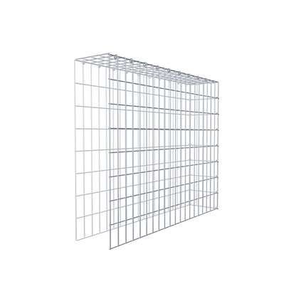 Gabião Tipo 4 100 cm x 80 cm x 20 cm (C x A x P), malhagem 5 cm x 10 cm, anel C