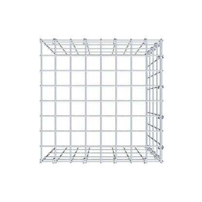 Gabbione aggiuntivo tipo 4 40 cm x 40 cm x 40 cm (L x H x P), maglia 5 cm x 10 cm, anello a C