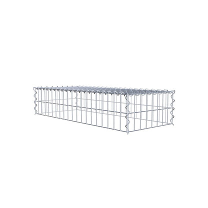 Gabion rapporté type 3 100 cm x 20 cm x 40 cm (L x H x P), mailles 5 cm x 10 cm, spirale