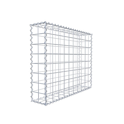 Gabião 100 cm x 80 cm x 20 cm (C x A x P), malhagem 10 cm x 10 cm, espiral