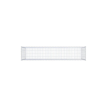 Gabião 200 cm x 100 cm x 40 cm (C x A x P), malhagem 5 cm x 10 cm, espiral