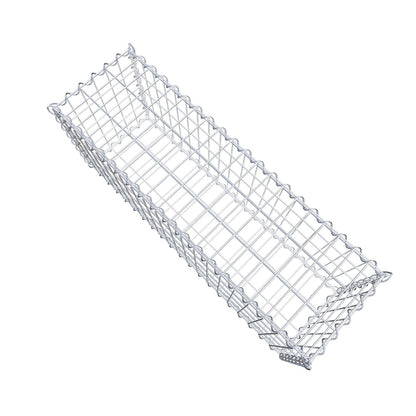 Set of 2 gabions 100 cm x 40 cm x 30 cm (L x H x D), mesh size 5 x 10 cm, spiral