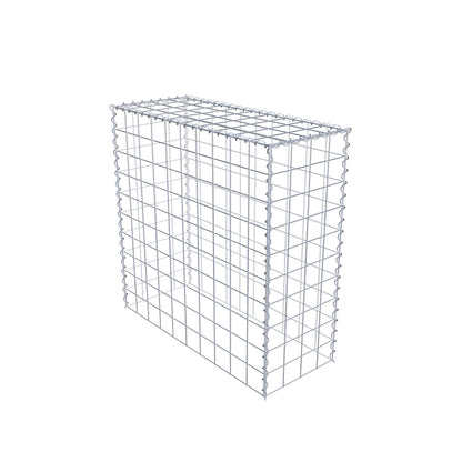 Add-on schanskorf type 3 100 cm x 100 cm x 40 cm (L x H x D), maaswijdte 10 cm x 10 cm, spiraal