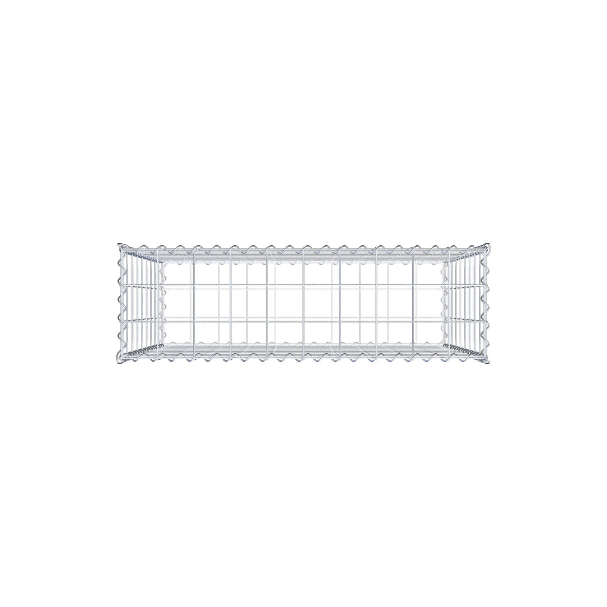 Gabione 100 cm x 90 cm x 30 cm (L x H x T), Maschenweite 10 cm x 10 cm, Spirale