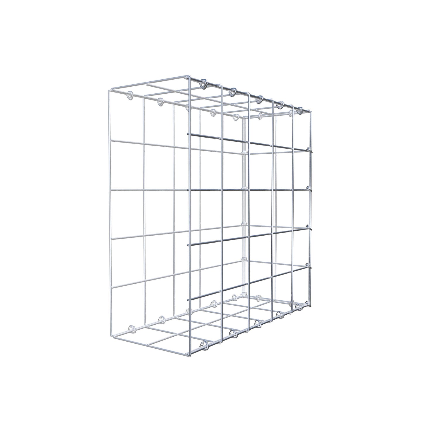 Gabbione aggiuntivo di tipo 2 50 cm x 50 cm x 20 cm (L x H x P), maglia 10 cm x 10 cm, anello a C