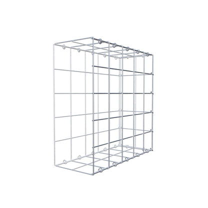 Gabbione aggiuntivo di tipo 2 50 cm x 50 cm x 20 cm (L x H x P), maglia 10 cm x 10 cm, anello a C