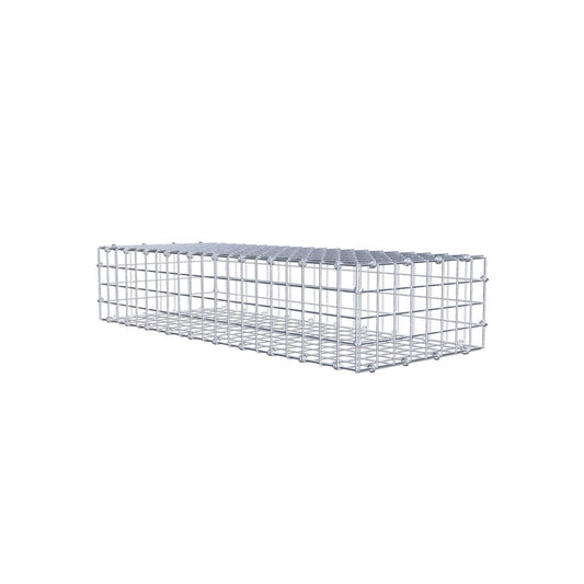 Gabbione 100 cm x 20 cm x 40 cm (L x H x P), maglia 5 x 5 cm, anello a spirale