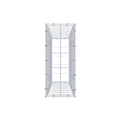 Gabion 100 cm x 20 cm x 50 cm (L x H x D), maskstorlek 10 cm x 10 cm, C-ring
