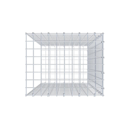 Mounted gabion type 2 100 cm x 50 cm x 40 cm (L x H x D), mesh size 5 cm x 5 cm, C-ring