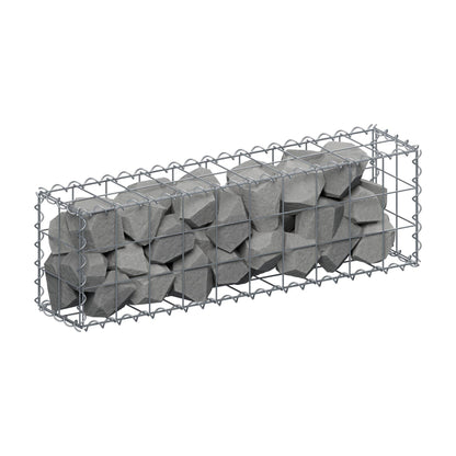 Gabion 100 cm x 30 cm x 20 cm (L x H x D), mesh size 10 cm x 10 cm, spiral