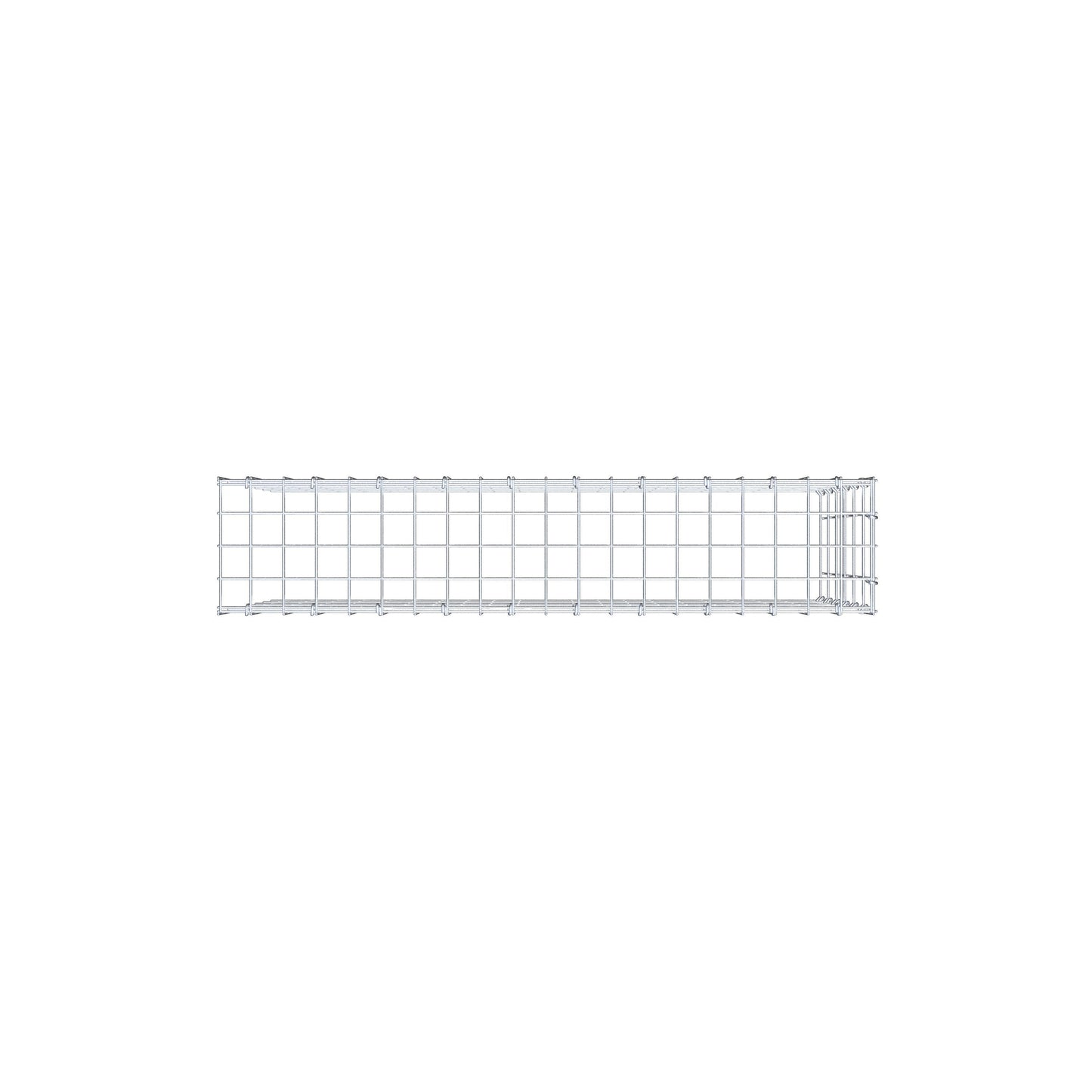Fourche rapportée type 4 100 cm x 60 cm x 20 cm (L x H x P), mailles 5 cm x 10 cm, anneau C