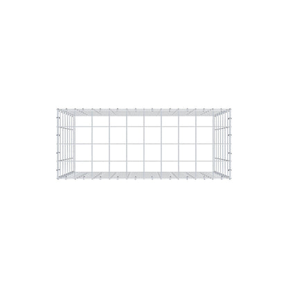 Mounted gabion type 3 100 cm x 70 cm x 40 cm (L x H x D), mesh size 10 cm x 10 cm, C-ring