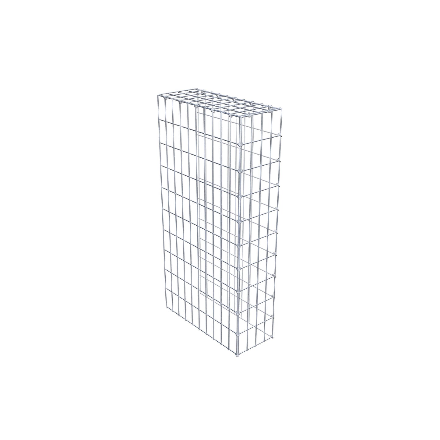 Fourche rapportée type 4 100 cm x 50 cm x 20 cm (L x H x P), maille 5 cm x 10 cm, anneau en C