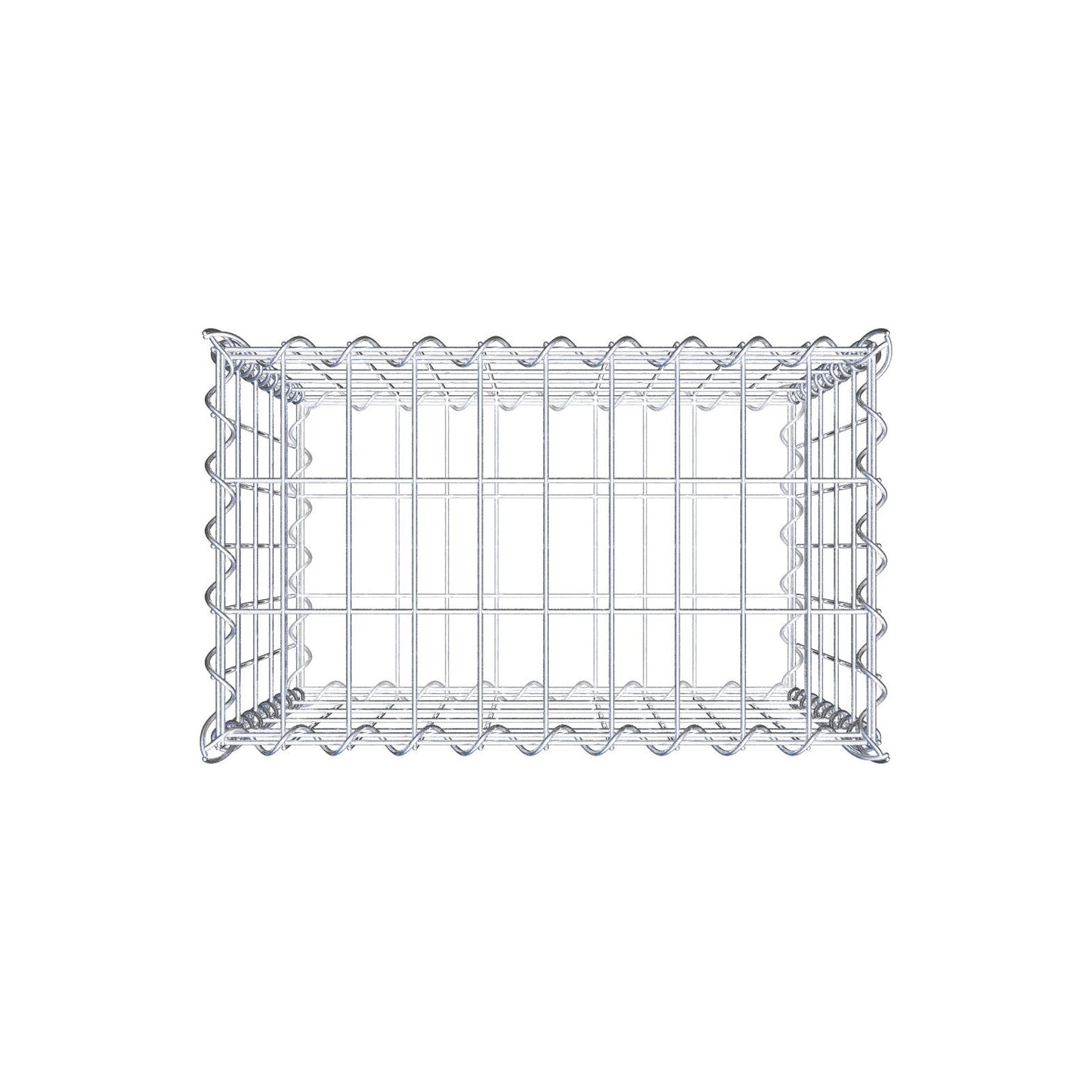 Gabion 50 cm x 50 cm x 30 cm (L x H x P), mailles 5 cm x 10 cm, spirale