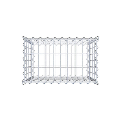 Gabion 50 cm x 50 cm x 30 cm (L x H x P), mailles 5 cm x 10 cm, spirale